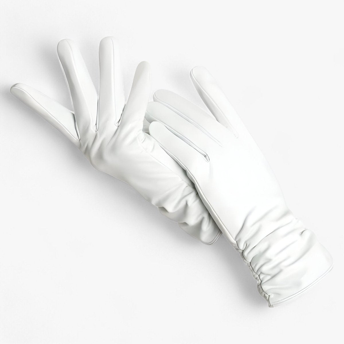 Women Sheepskin Leather Winter Gloves Elegant Warmth - Nalani - UK Fashion Clothing and Decor