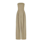 Women Strapless Jumpsuit With Waist Sculpting Corset For Elegant Slim Fit - Nalani - UK and AUS Fashion Clothing and Decor