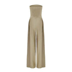 Women Strapless Jumpsuit With Waist Sculpting Corset For Elegant Slim Fit - Nalani - UK and AUS Fashion Clothing and Decor