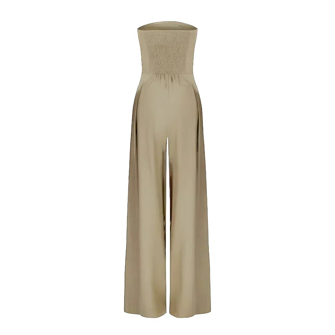 Women Strapless Jumpsuit With Waist Sculpting Corset For Elegant Slim Fit - Nalani - UK and AUS Fashion Clothing and Decor