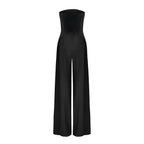 Women Strapless Jumpsuit With Waist Sculpting Corset For Elegant Slim Fit - Nalani - UK and AUS Fashion Clothing and Decor