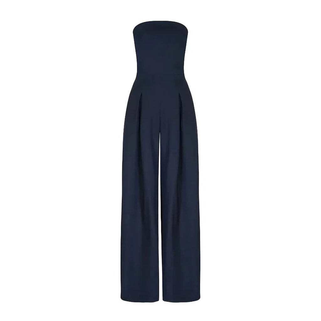 Women Strapless Jumpsuit With Waist Sculpting Corset For Elegant Slim Fit - Nalani - UK and AUS Fashion Clothing and Decor