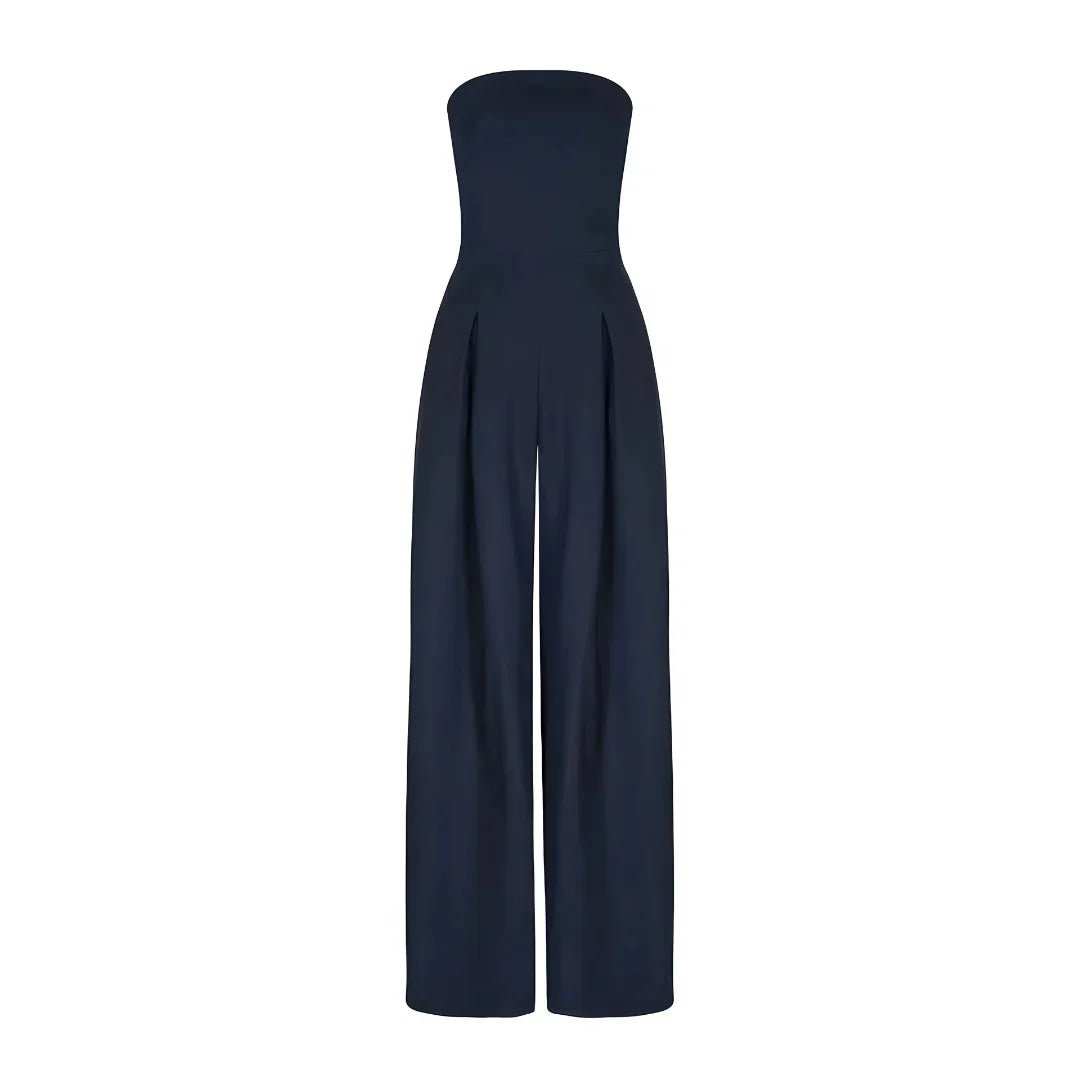 Women Strapless Jumpsuit With Waist Sculpting Corset For Elegant Slim Fit - Nalani - UK and AUS Fashion Clothing and Decor