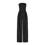 Women Strapless Jumpsuit With Waist Sculpting Corset For Elegant Slim Fit - Nalani - UK and AUS Fashion Clothing and Decor