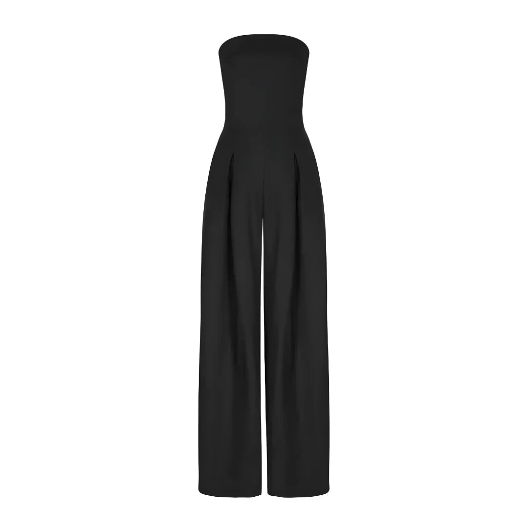 Women Strapless Jumpsuit With Waist Sculpting Corset For Elegant Slim Fit - Nalani - UK and AUS Fashion Clothing and Decor