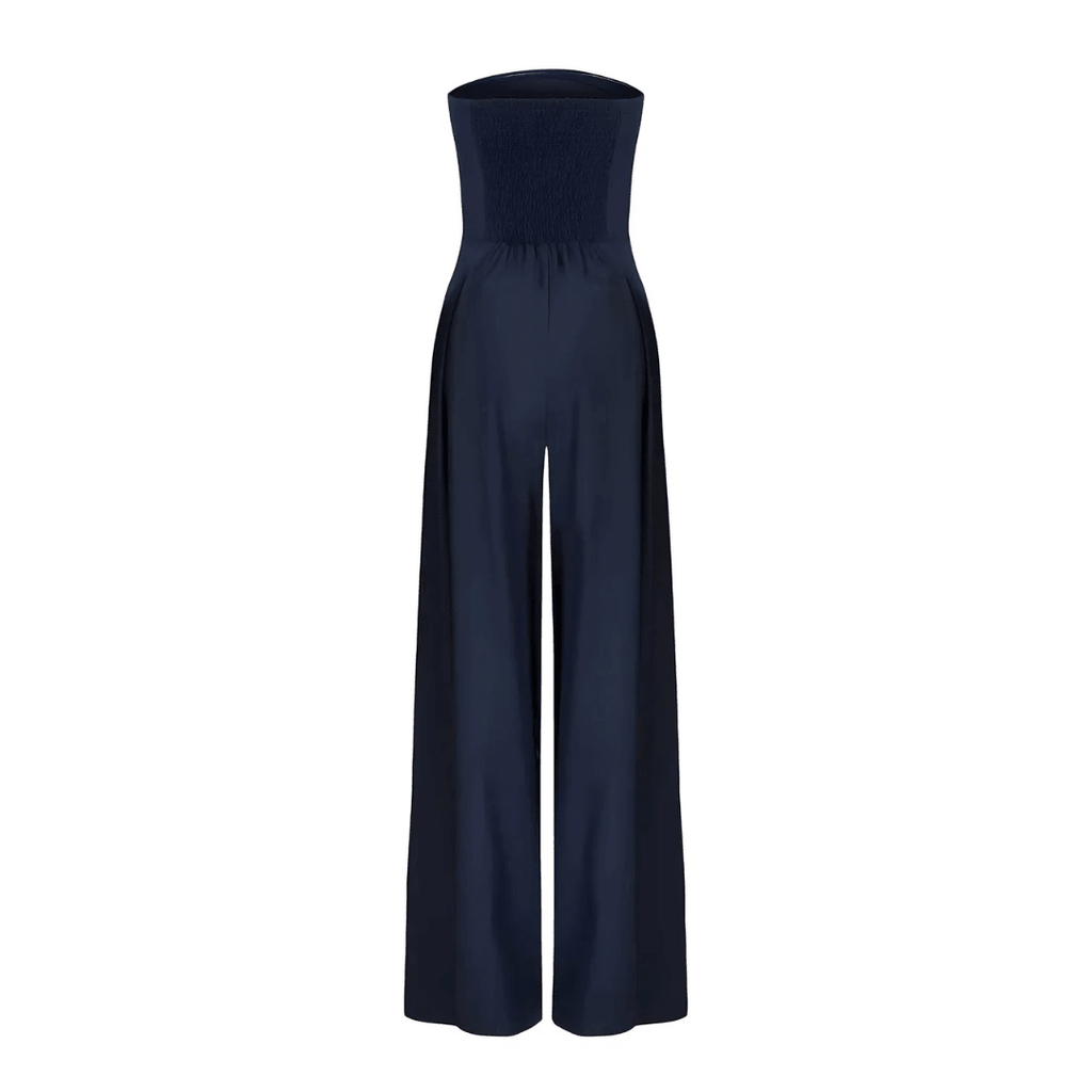 Women Strapless Jumpsuit With Waist Sculpting Corset For Elegant Slim Fit - Nalani - UK and AUS Fashion Clothing and Decor