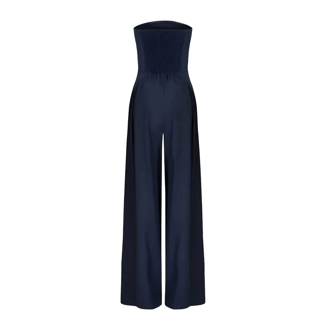 Women Strapless Jumpsuit With Waist Sculpting Corset For Elegant Slim Fit - Nalani - UK and AUS Fashion Clothing and Decor