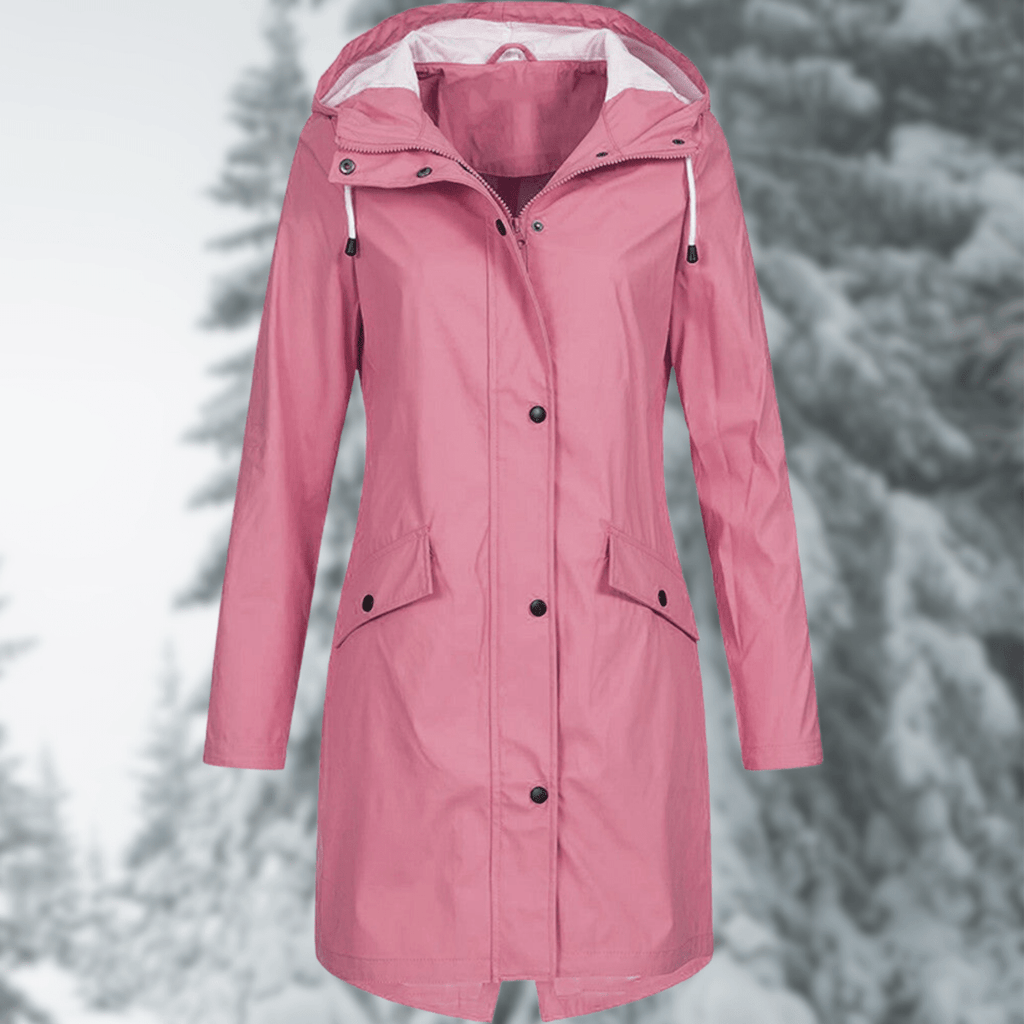 Women's All Weather Hooded Long Coat For Rain And Cold - Nalani - UK Fashion Clothing and Decor