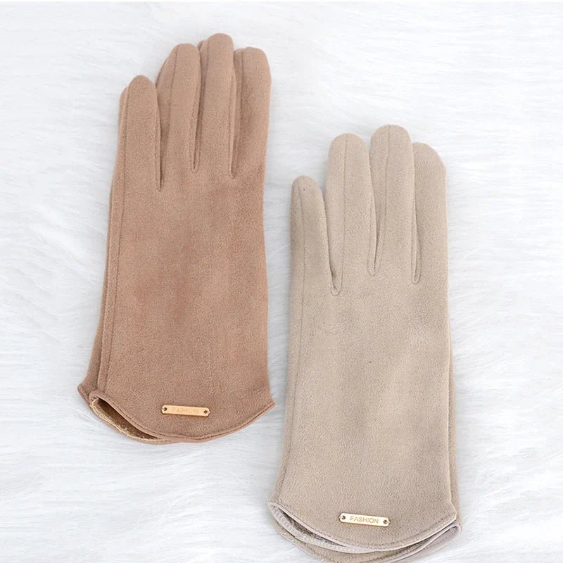 Womens Autumn Winter Touchscreen Thin Cashmere Gloves - Nalani - UK Fashion Clothing and Decor