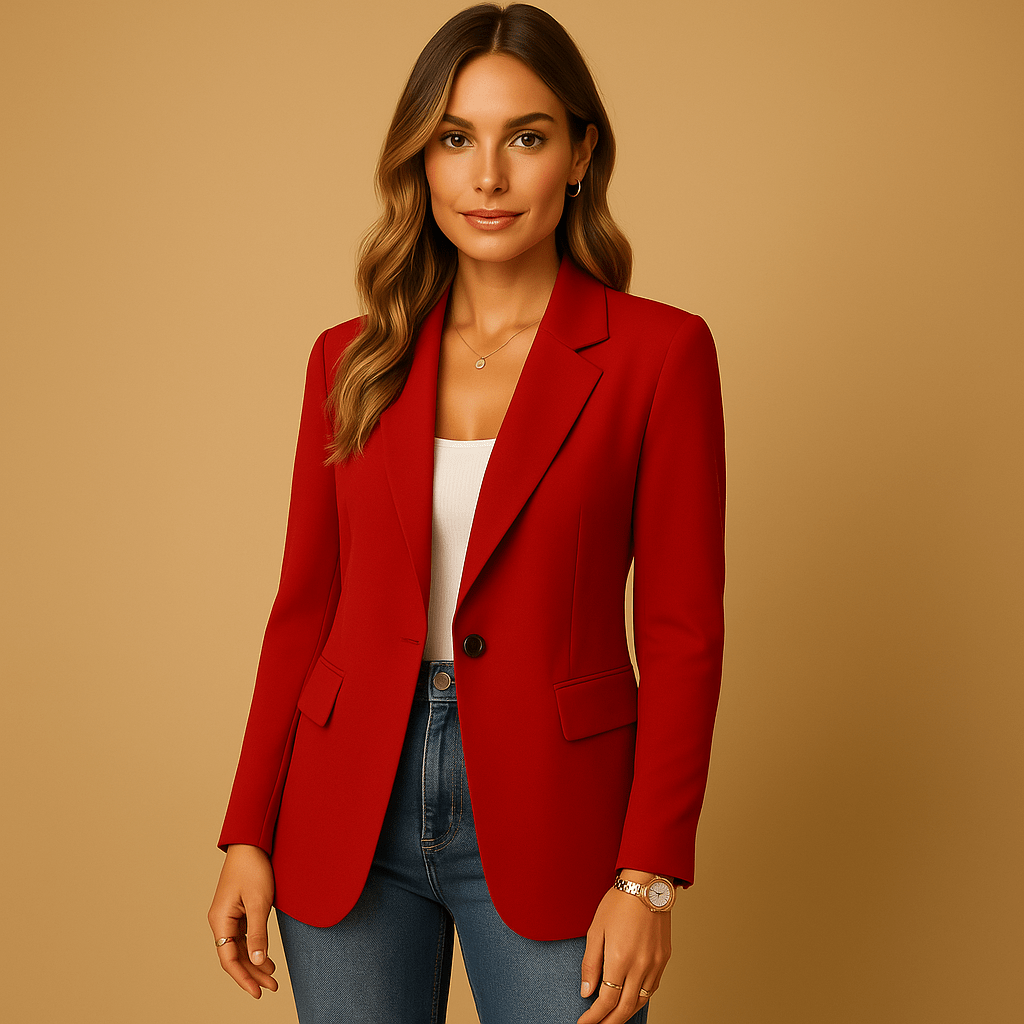 Women's Blazer | Tailored Cut & Fitted Silhouette - Nalani - Fashion Clothing and Decor