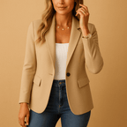 Women's Blazer | Tailored Cut & Fitted Silhouette - Nalani - Fashion Clothing and Decor