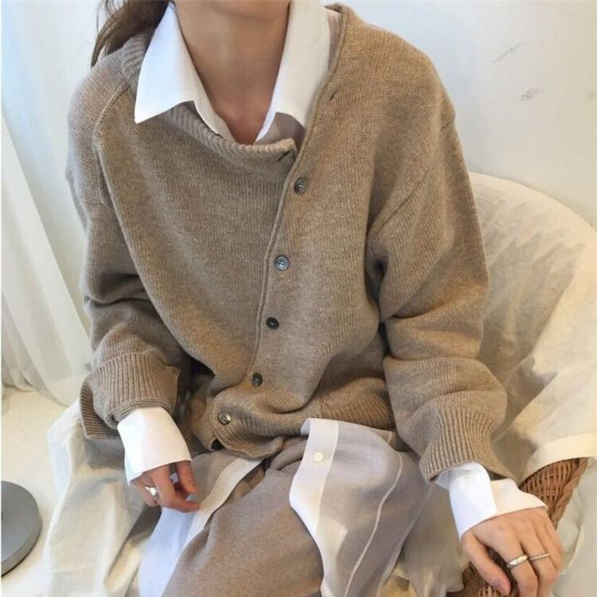 Womens Cashmere Sweater Breathable Knit Warm Everyday Wardrobe - Nalani - Fashion Clothing and Decor