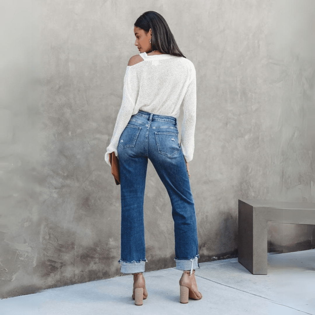 Women’s casual straight long pants - Nalani - UK Fashion Clothing and Decor