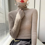 Womens Casual Turtleneck Pullover Knit Sweater For Layering - Nalani - UK Fashion Clothing and Decor