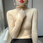 Womens Casual Turtleneck Pullover Knit Sweater For Layering - Nalani - UK Fashion Clothing and Decor