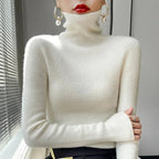 Womens Casual Turtleneck Pullover Knit Sweater For Layering - Nalani - UK Fashion Clothing and Decor