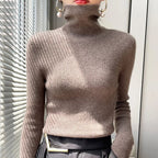 Womens Casual Turtleneck Pullover Knit Sweater For Layering - Nalani - UK Fashion Clothing and Decor