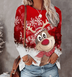 Women's Christmas Sweater – Holiday Pullover with Festive Pattern, 3 Colors, S–3XL – Amore - Nalani - Fashion Clothing and Decor