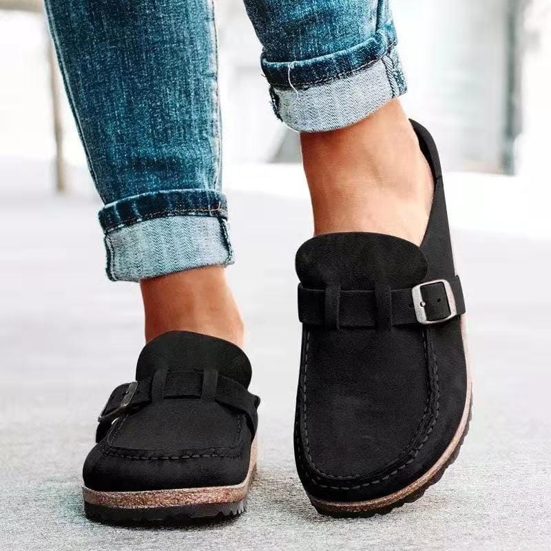 Women's Classic Slip - On Loafers | Buckle - Nalani - Fashion Clothing and Decor