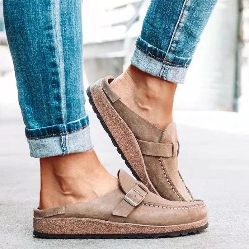 Women's Classic Slip - On Loafers | Buckle - Nalani - Fashion Clothing and Decor