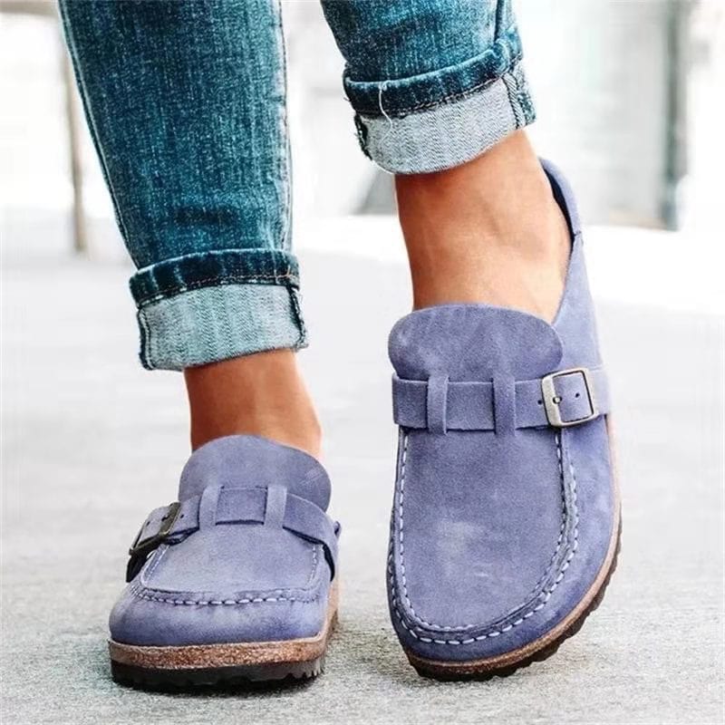 Women's Classic Slip - On Loafers | Buckle - Nalani - Fashion Clothing and Decor