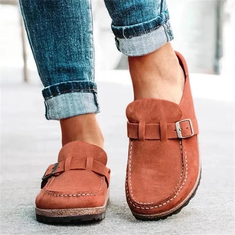 Women's Classic Slip - On Loafers | Buckle - Nalani - Fashion Clothing and Decor
