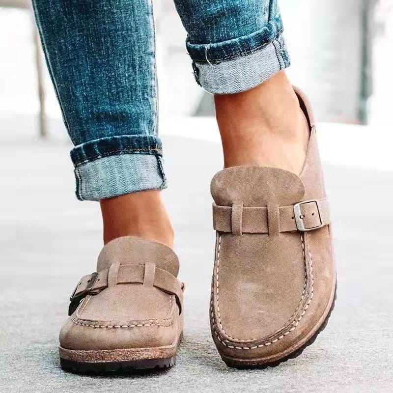 Women's Classic Slip - On Loafers | Buckle - Nalani - Fashion Clothing and Decor