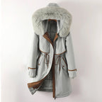 Women's cozy lined parka with hood - Nalani - UK Fashion Clothing and Decor
