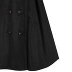 Women's double - breasted coat with fur hood - Nalani - UK Fashion Clothing and Decor
