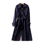 Women's Double Button Trench Coat - Classic Outerwear - Nalani - UK Fashion Clothing and Decor