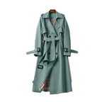 Women's Double Button Trench Coat - Classic Outerwear - Nalani - UK Fashion Clothing and Decor