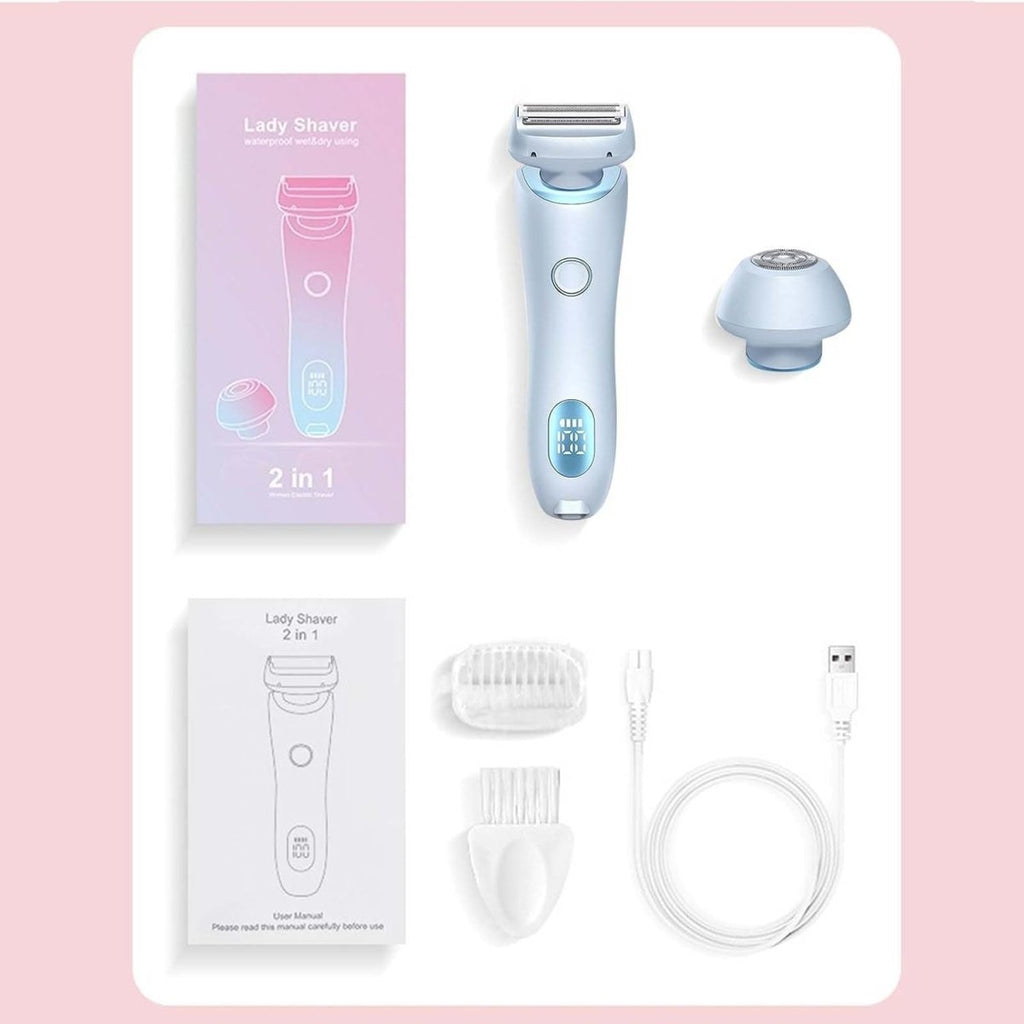Women's Electric Shaver with 3 High-Speed Blades and 3D Floating Foil – Cordless Razor for Legs, Underarms & Bikini, Waterproof – Nivora - Nalani - Fashion Clothing and Decor