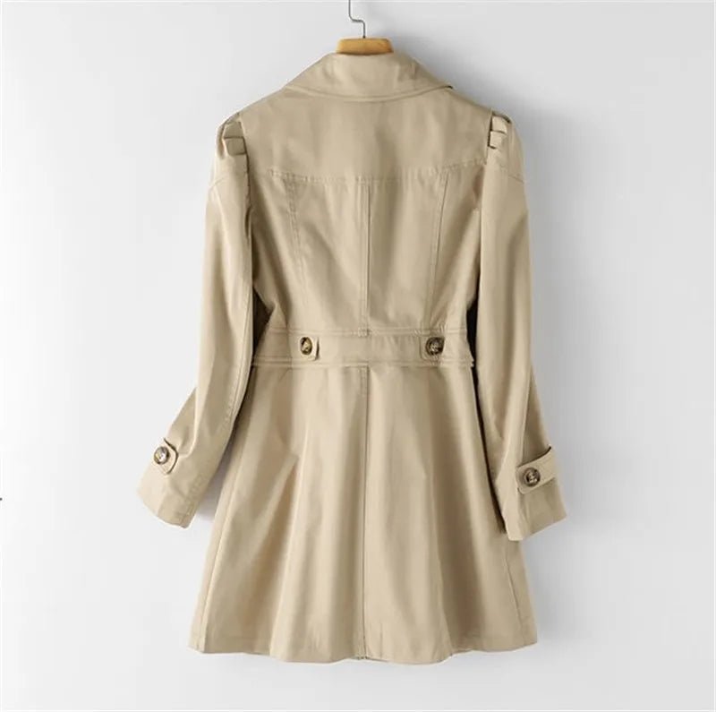 Women's elegant single - breasted trench coat - Nalani - UK Fashion Clothing and Decor