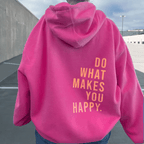 Women's hooded sweater with text print - Molara - Nalani - UK Fashion Clothing and Decor