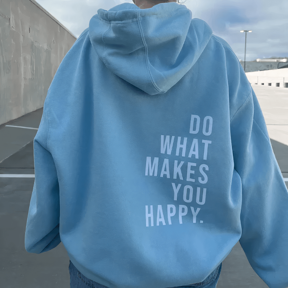Women's hooded sweater with text print - Molara - Nalani - UK Fashion Clothing and Decor