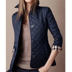 Women's lightweight quilted button closure coat - Nalani - UK Fashion Clothing and Decor