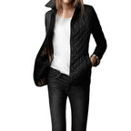 Women's lightweight quilted button closure coat - Nalani - UK Fashion Clothing and Decor