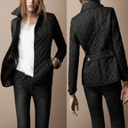 Women's lightweight quilted button closure coat - Nalani - UK Fashion Clothing and Decor