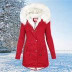 Women's long sleeve warm winter coat - Nalani - UK Fashion Clothing and Decor
