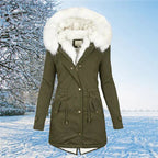Women's long sleeve warm winter coat - Nalani - UK Fashion Clothing and Decor