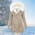Women's long sleeve warm winter coat - Nalani - UK Fashion Clothing and Decor