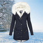 Women's long sleeve warm winter coat - Nalani - UK Fashion Clothing and Decor