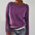 Women's loose knit boot neck sweater - Nalani - UK Fashion Clothing and Decor