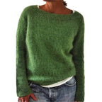 Women's loose knit boot neck sweater - Nalani - UK Fashion Clothing and Decor