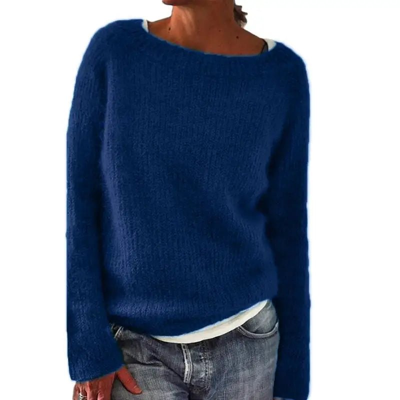 Women's loose knit boot neck sweater - Nalani - UK Fashion Clothing and Decor