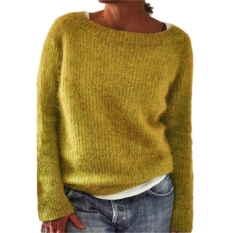 Women's loose knit boot neck sweater - Nalani - UK Fashion Clothing and Decor