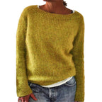 Women's loose knit boot neck sweater - Nalani - UK Fashion Clothing and Decor