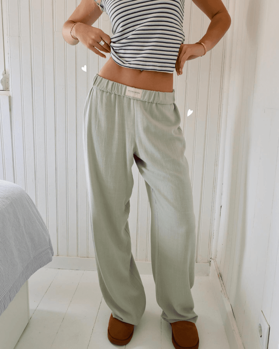 Women's Lounge Yoga Trousers Nalani - Relaxed Fit - Elastic Waistband - Soft & Lightweight - Nalani - UK Fashion Clothing and Decor