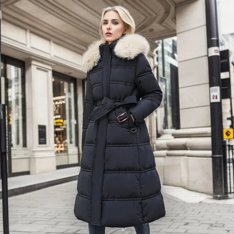 Women's luxurious long casual parka coat - Nalani - UK Fashion Clothing and Decor