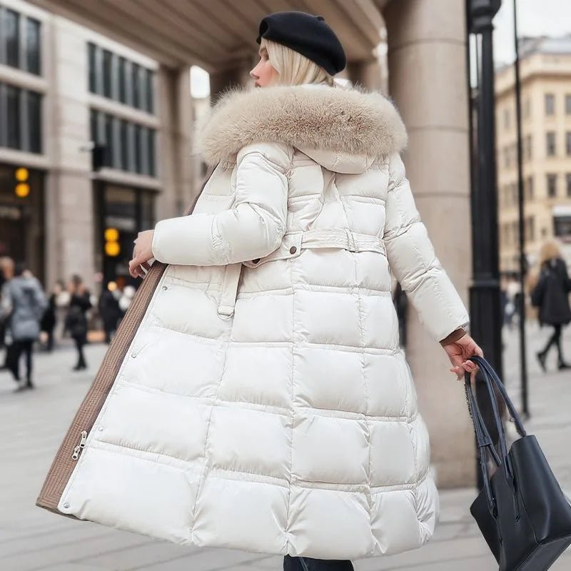 Women's luxurious long casual parka coat - Nalani - UK Fashion Clothing and Decor